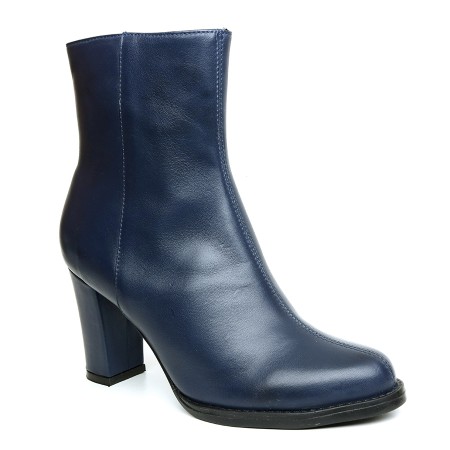 BOTA COURO MARINHO